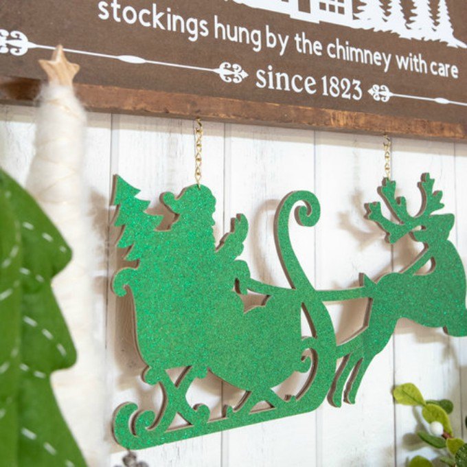 cartel de navidad de madera con cricut maker