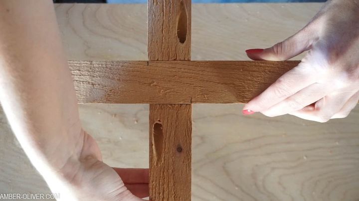 how to make a lighted wooden snowflake