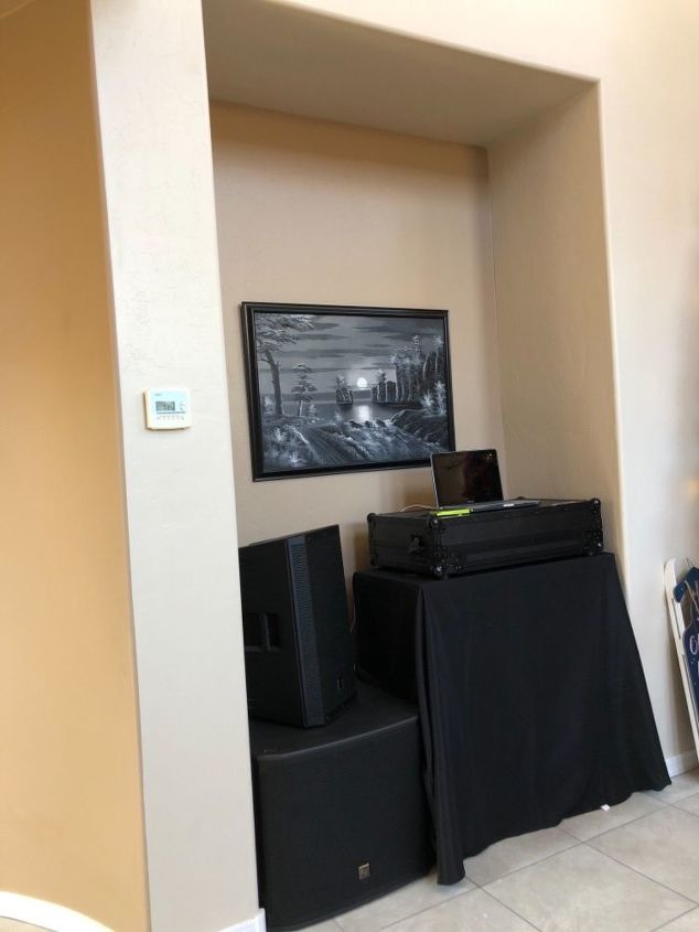 how can i build a fireplace in an alcove that we can remove