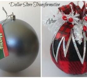 how to transform a plain dollar store ornament