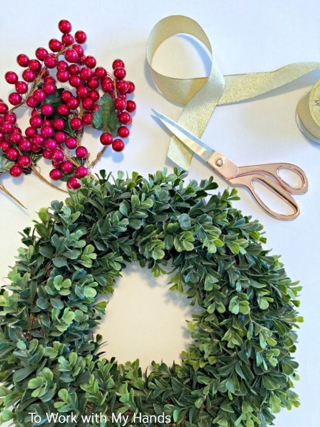 fast and easy boxwood christmas wreath 15 minute project