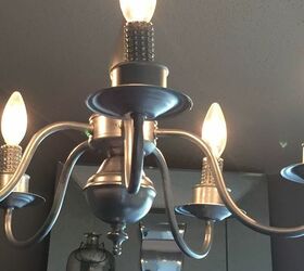 give your dated chandelier a classy new look