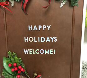 welcome christmas door, My Finished door Welcome