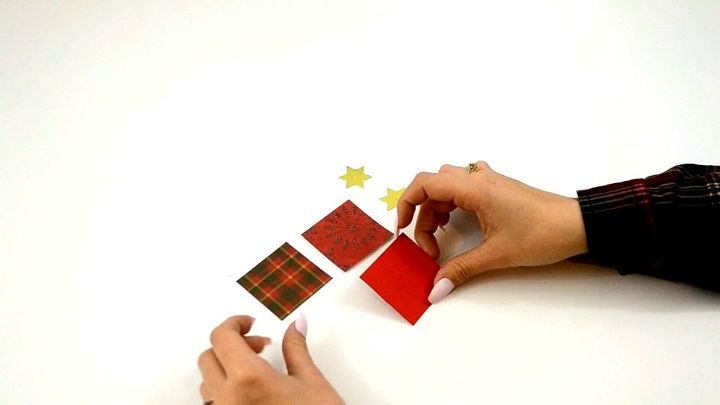 christmas tree explosion box christmas card 2018, Step 1