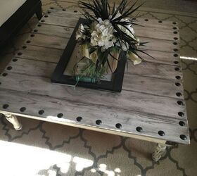 11 budget friendly diy coffee tables, Coffee Table Made With Leftover Fence Boards Madison McGahan