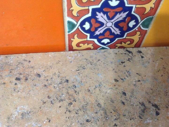 q how can i redo my counters to not be too busy looking against my tile