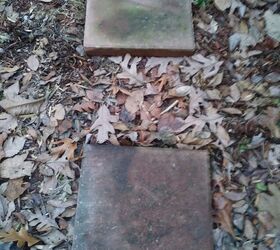 how do i clean cement stepping stones without a pressure washer