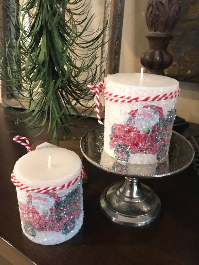 sparkle holiday candle