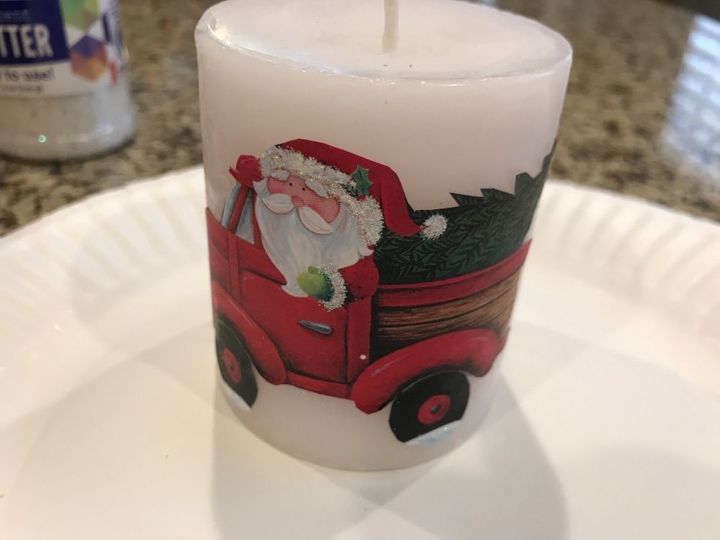 sparkle holiday candle