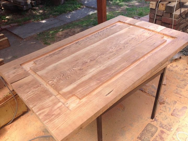 recycled oregon timber dining table