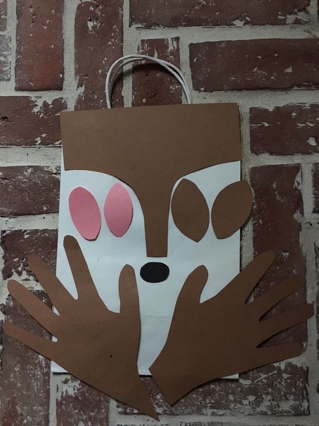 woodland animal gift bag
