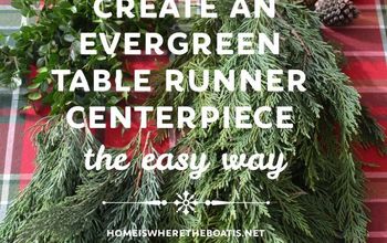 Crie um caminho de mesa / peça central sempre verde da maneira mais fácil!