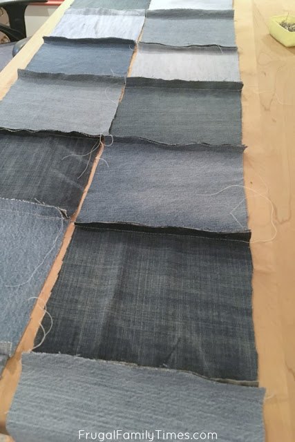 how to make a denim quilt using old jeans