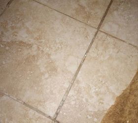 q how do i fix a bathroom tile floor without tearing everything out