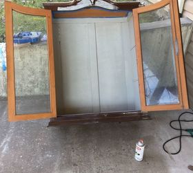 antique cabinet redo, Re paint and try again