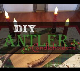 DIY Antler Candle Cover & Socket Set