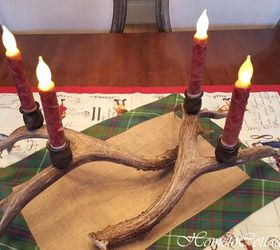 DIY Deer Antler Candle Holders