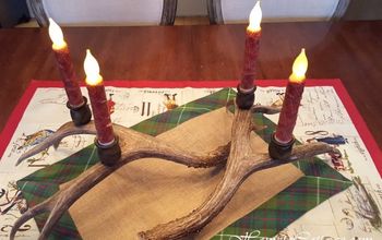 DIY Deer Antler Candle Holders