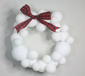 winter snowball wreath