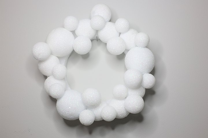 guirnalda de bolas de nieve de invierno