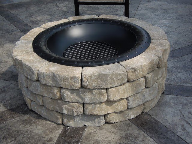 how to build a diy fire pit no matter your budget or skill level, Backyard Fire Pit Ellora DIY