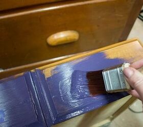 purple dresser transformation, Step 2 Paint