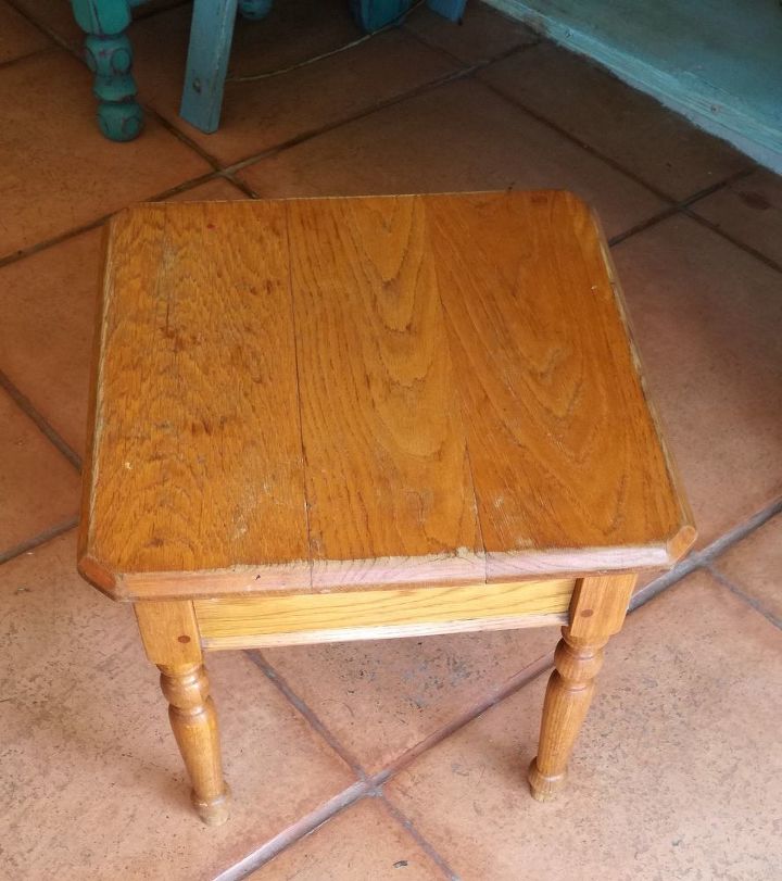 coffee table telephone stand up cycle part 1, Dated Oak Coffee Table in need of TLC