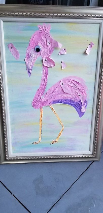 pin the tail on the flamingo birthday party game