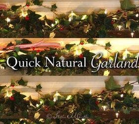 quick natural garlands