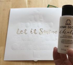 stain over stencil technique