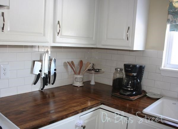 gorgeous wood countertops anybody can diy, DIY beautiful wood countertops OnBlissStreet