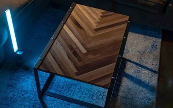 How to Make a Herringbone Coffee Table Out of Scrap Wood