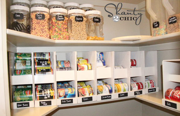 s 19 ways to organize your kitchen this new years, DIY Canned Food Organizers