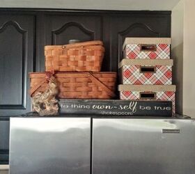 s 19 ways to organize your kitchen this new years, 3 Utilize the space above your fridge