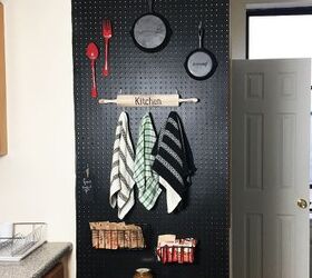 s 19 ways to organize your kitchen this new years, 5 Use a peg board