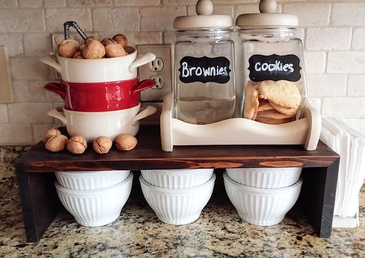 s 19 ways to organize your kitchen this new years, 14 Add a space saving shelf to your counter