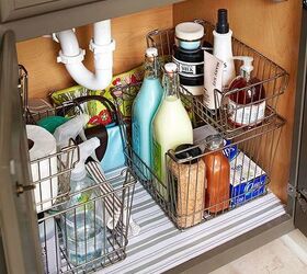 s 19 ways to organize your kitchen this new years, 16 Spruce up the space under your sink
