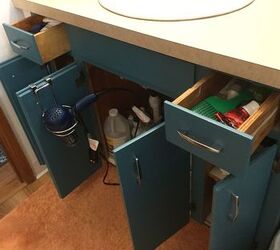 q how to remake bath cabinet