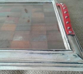 rustic tabletop tray from a picture frame