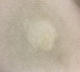 how do i cover a bleached spot on a wool carpet