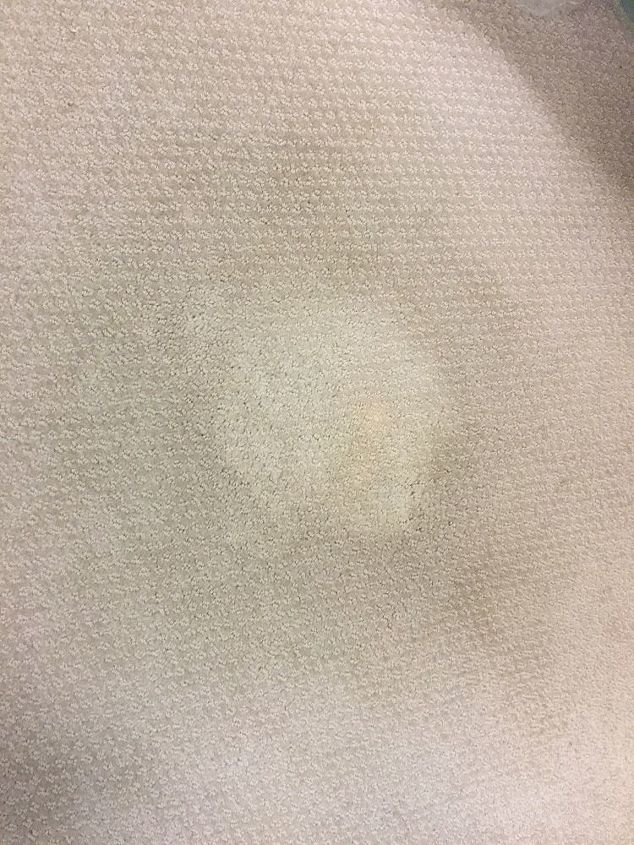 how do i cover a bleached spot on a wool carpet