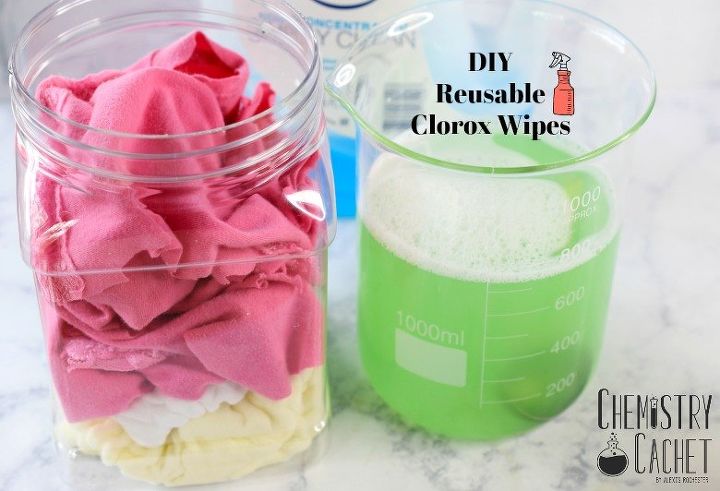s our top cleaning tricks and hacks of 2018, DIY Reusable Clorox Wipes That REALLY Match