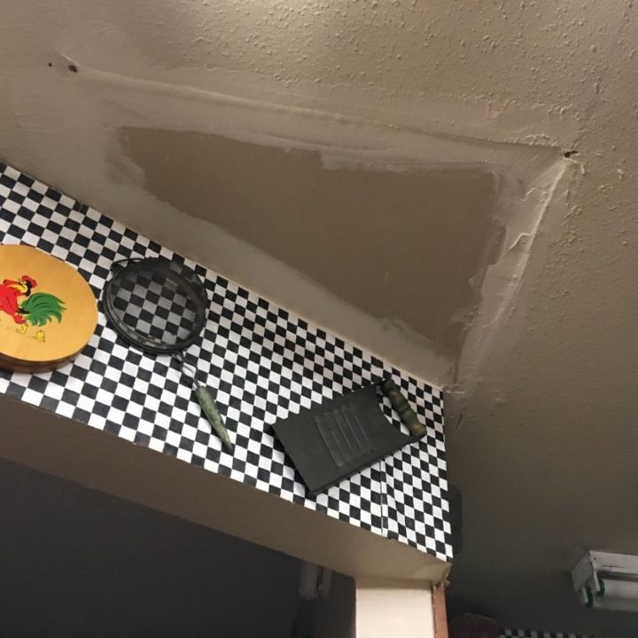 q how can i repair my ceiling from water damage i need to cover the re