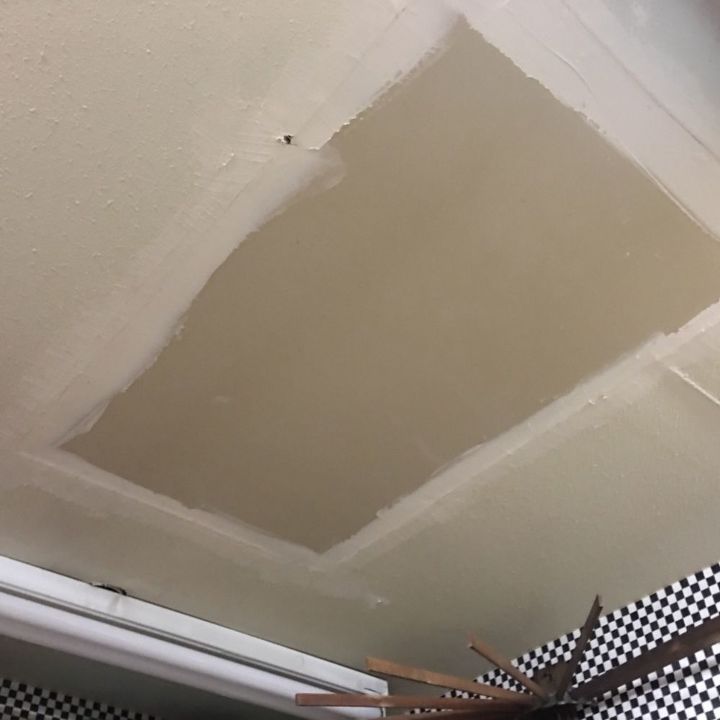 q how can i repair my ceiling from water damage i need to cover the re