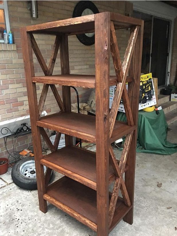 Rustic Bookcase Diy Projects