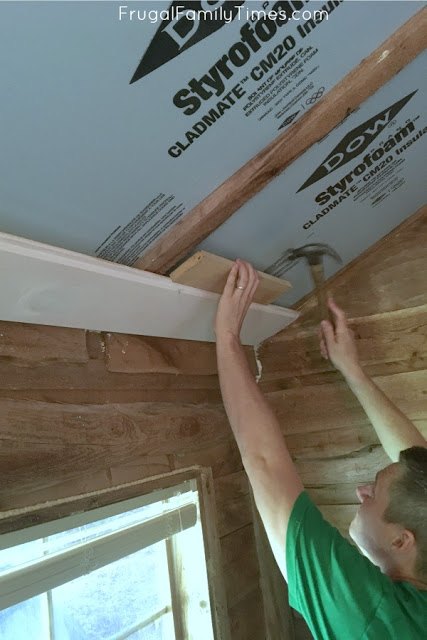how to install a very simple shiplap ceiling