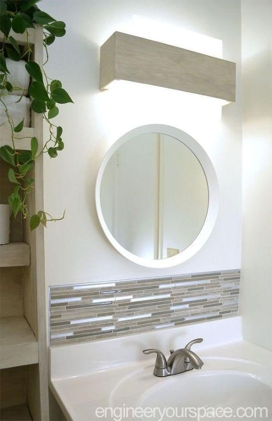 12 creative gorgeous bathroom remodel ideas for any budget, Small bathroom remodel on a budget Engineer Your Space