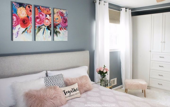 las 30 formas ms populares de transformar una habitacin para 2019, Cambio de imagen del dormitorio De simple a glamuroso