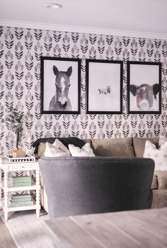las 30 formas ms populares de transformar una habitacin para 2019, Cambio de imagen de la sala de estar de una casa de campo con poco presupuesto