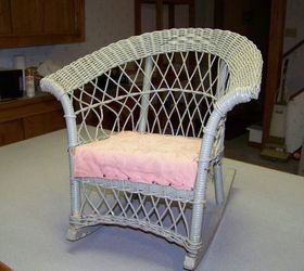 how can i restore an old wicker rocking chair